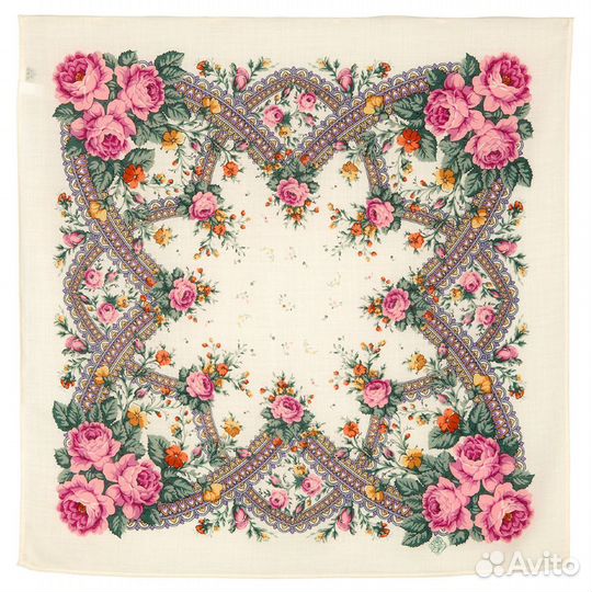 Павлопосадский платок «Волшебный край» 72*72