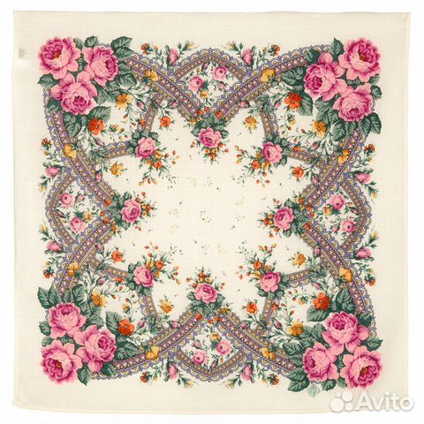 Павлопосадский платок «Волшебный край» 72*72
