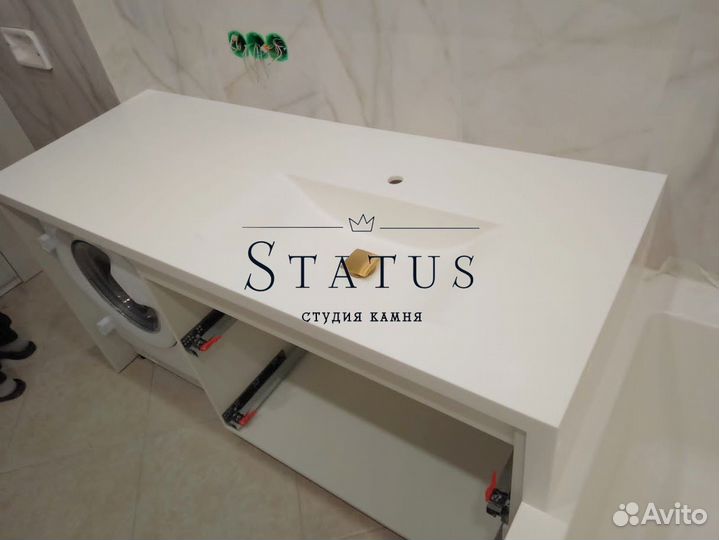 Столешница из искусственного камня для ванной