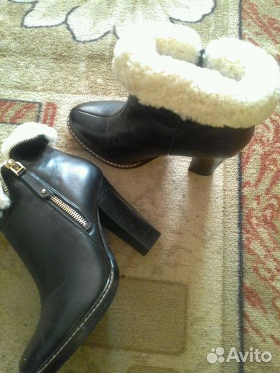 Полусапожки кожаные
