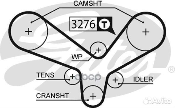 K025344XS ремкомплект грм Audi 80/A4/A6 2.6-2