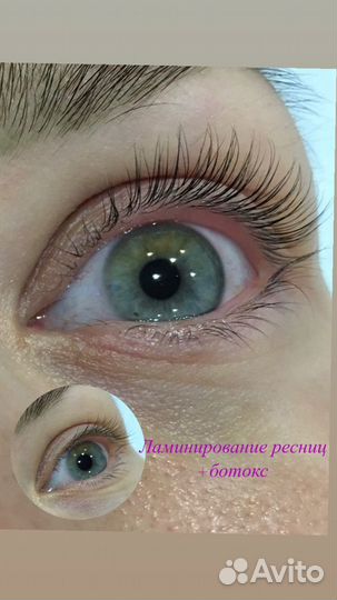 Ламинирование ресниц + окрашивание +ботокс