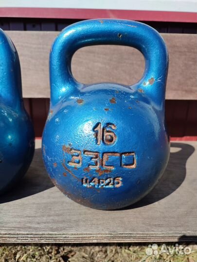 Гиря 16 кг 2 шт. СССР