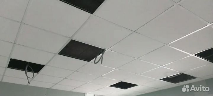 Ремонт офисных встоенных потолочных лапм