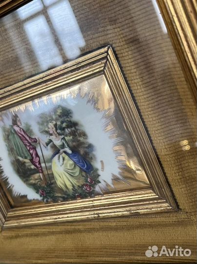 Limoges картина пласт фарфор. Франция