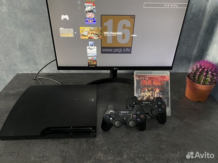 Sony PS3 slim с играми