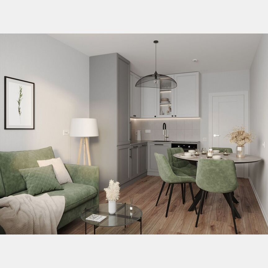 2-к. квартира, 53,8 м², 16/24 эт.