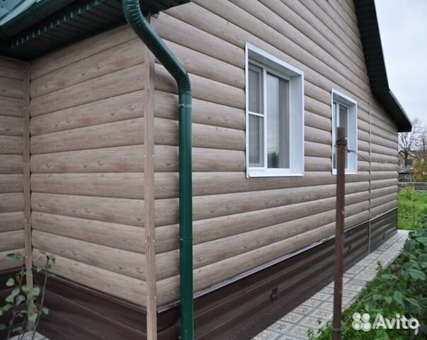 Сайдинг металлический бревно