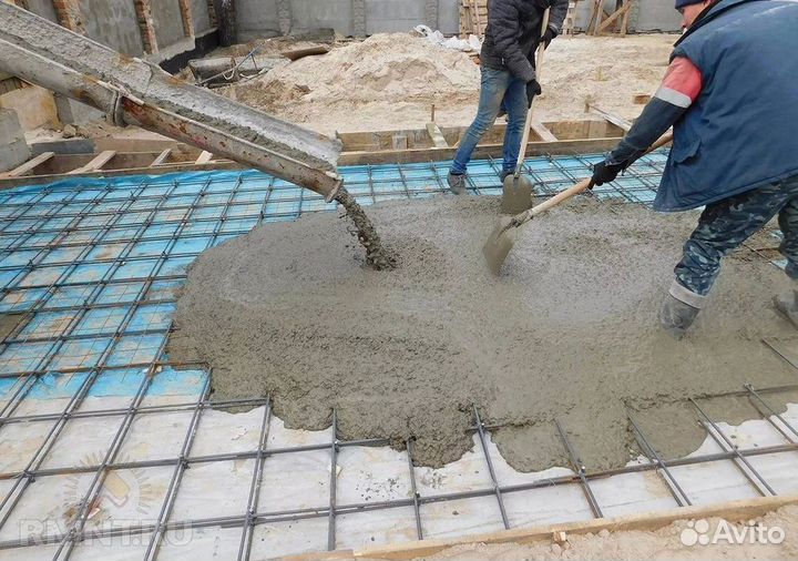 Доставка бетона миксером/ бетон м370
