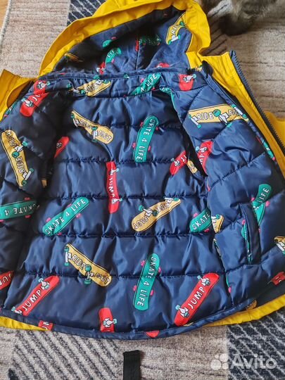 Костюм прорезиненный с утеплителем 92-98+сапоги