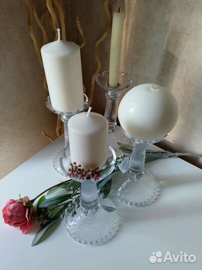 Подсвечник IKEA стекло