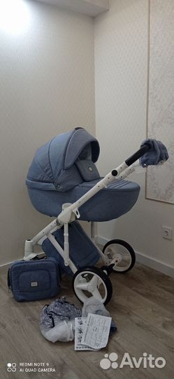 Коляска Adamex 3в1 Экокожа