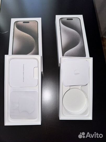 2 коробки от iPhone 15 ProMax и iPhone 15 Pro