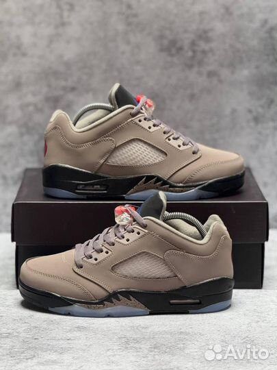 Кроссовки Nike PSG x Air Jordan 5 Low (Арт.38746)