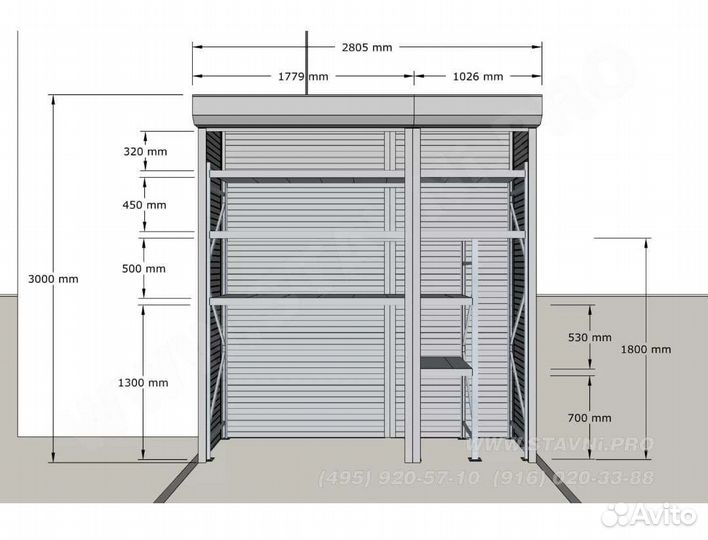 Установка и монтаж шкафов с рольставний