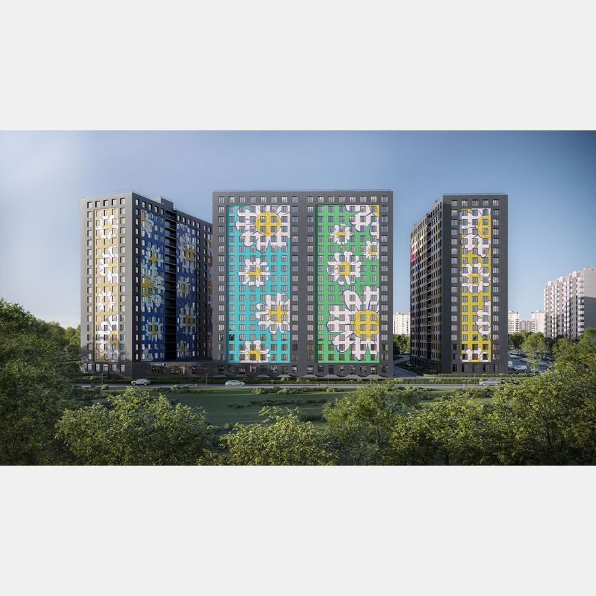 2-к. квартира, 56,4 м², 18/18 эт.