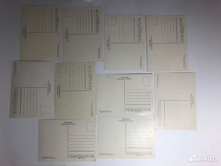 Открытки Цветы, Рига, 1956 год