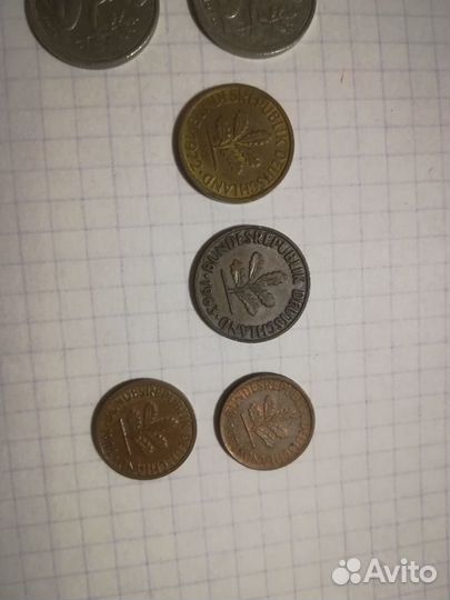 Лот монет фрг гдр