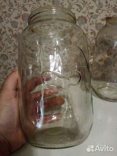 Банки для консервирования. 1,5 л. 2 шт. Красивые