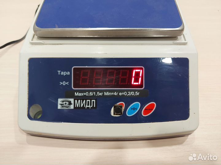 Настольные фасовочные весы Мидл до 1,5кг б/у