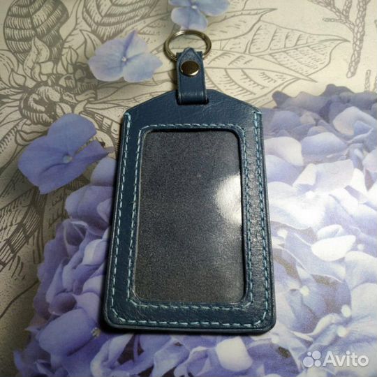 Обложка для пропуска из натуральной кожи