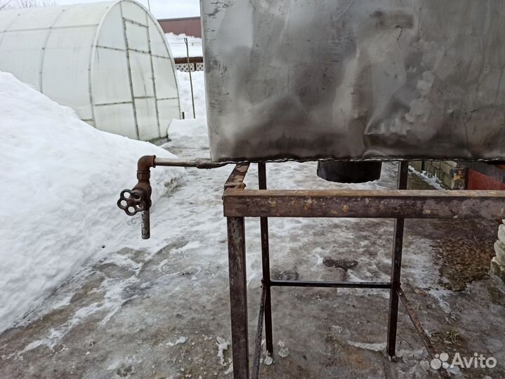 Бак для воды из нержавейки в баню