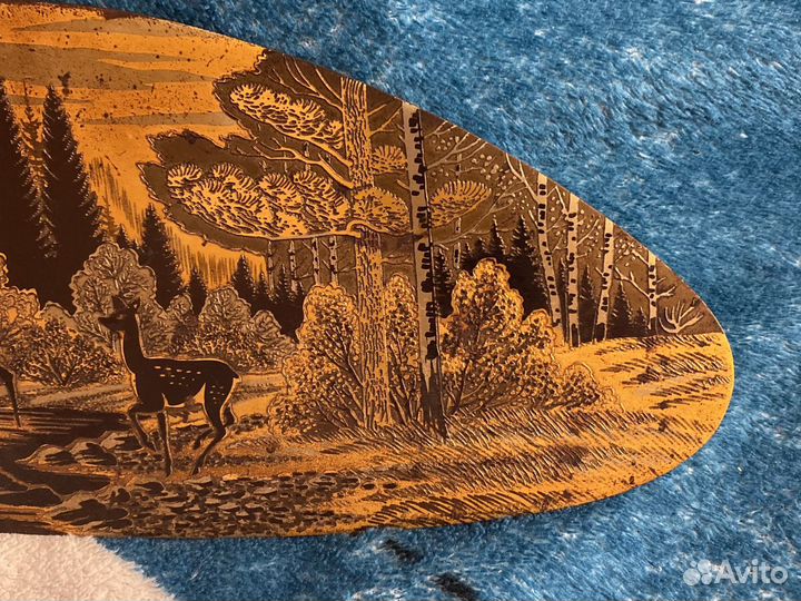 Златоустовская гравюра на стали «У таежной речки»