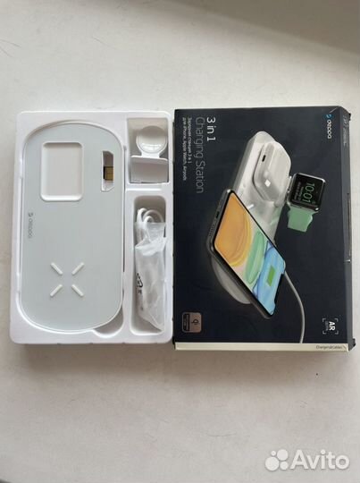 Зарядное устройство 3в1 Deppa для Apple