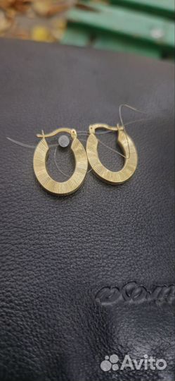 Золотые серьги 585