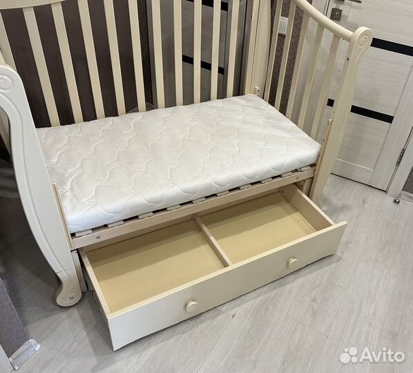 Детская кроватка Красная Звезда мишка на облаке