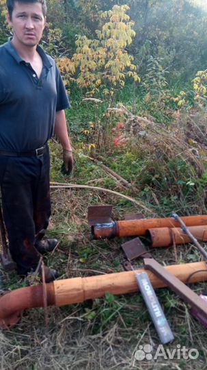 Замена насоса в скважине, достаем застрявшие