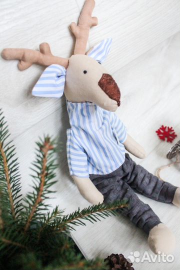 Олень тильда. Новогодний олененок