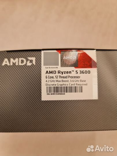 Процессор AMD Ryzen 5 3600 Box