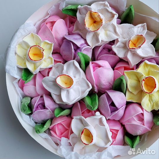 Зефирные букеты (цветы)