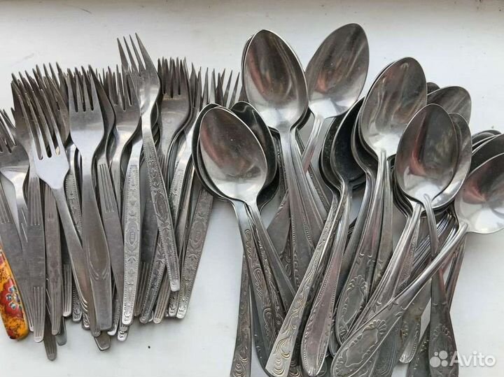 Вилки ложки титан нержавейка СССР