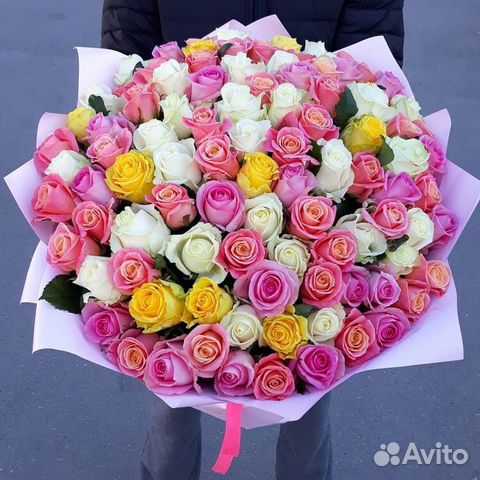 101 роза Букеты Доставка цветов Иркутск