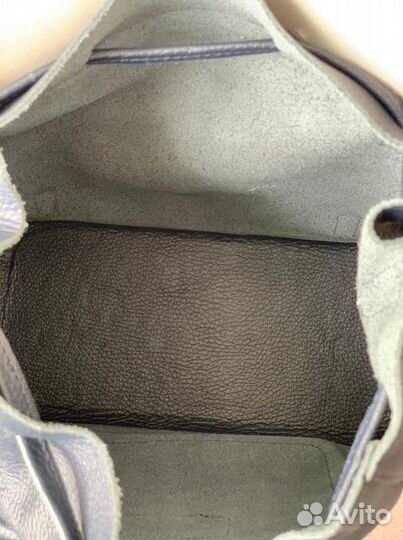 Рюкзак женский череный натуральная кожа италия