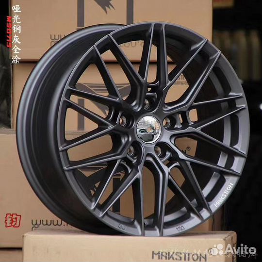 Диски литые R18 5x108 Faster GT grey