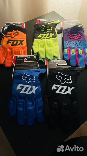 Перчатки велосипедные fox разные размеры