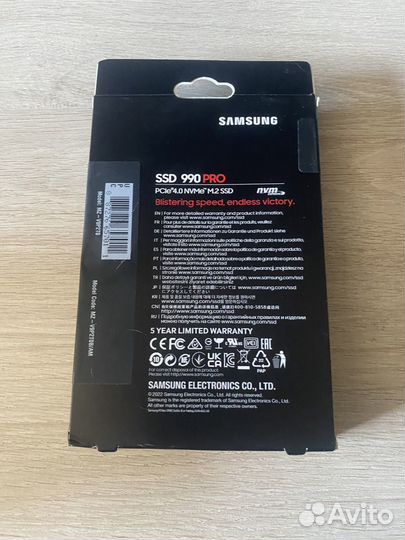 SSD Samsung 990 Pro 2Tb M.2