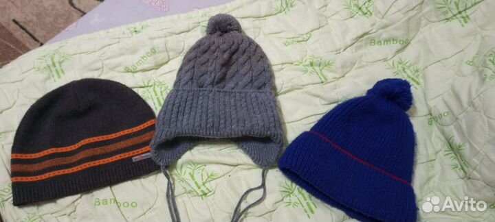 Шапки детские зима осень на 4-6лет
