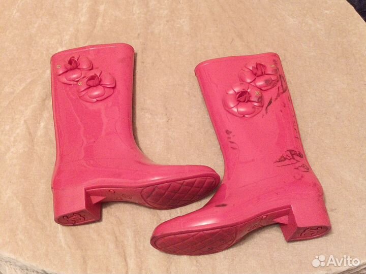 Сапоги резиновые женские 38р, made IN italy