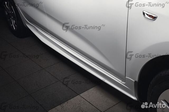 Накладки на пороги на Kia Rio 4