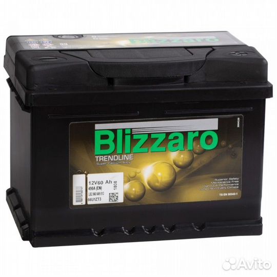 Аккумулятор Blizzaro trendline 60RS обр. пол. 60 А