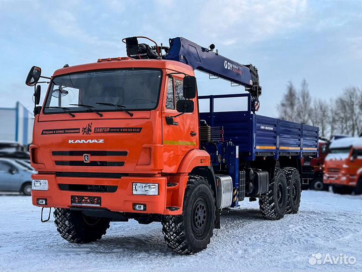 Бортовой грузовик КАМАЗ 43118-50 с КМУ DongYang, 2024