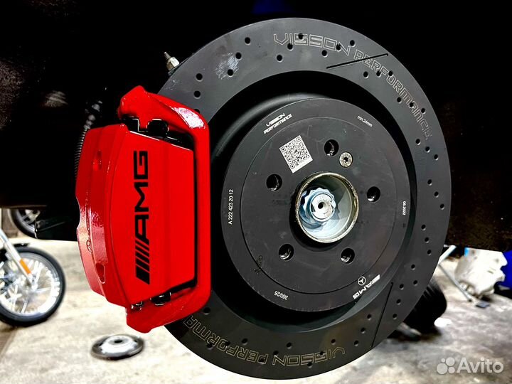 Передние тормозные диски C63S AMG W205