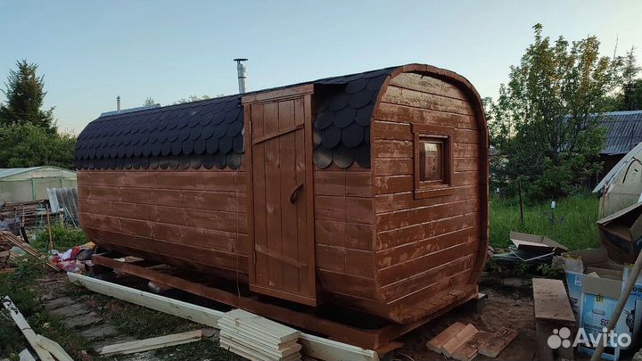 Баня-бочка квадро с доставкой
