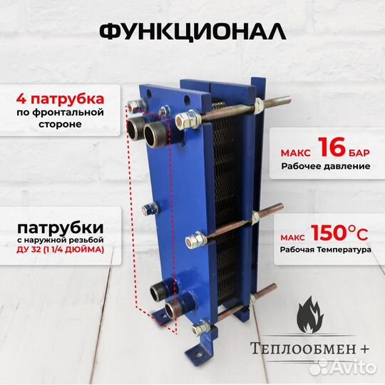 Теплообменник SN 04-25 для отопления 270 м2 27кВт