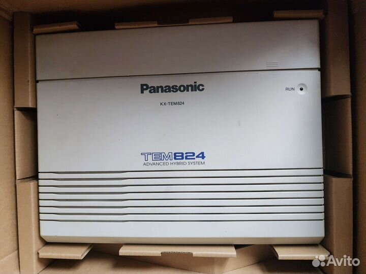 Мини атс panasonic kx-tem824 с блоком kx-tе82480x