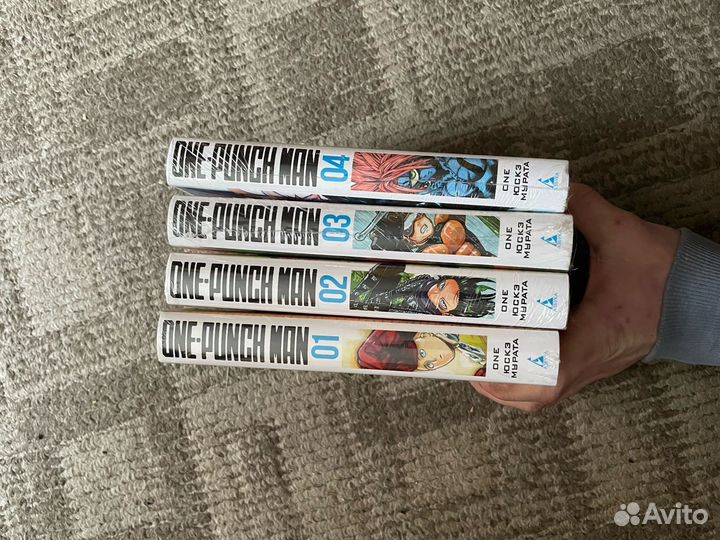 Манга One Punch man 1-4 том на русском языке